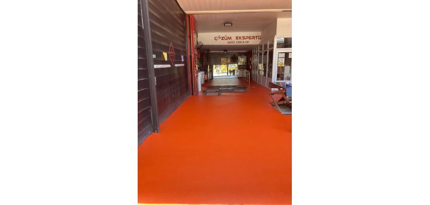 Portakal Desen Epoksi Zemin Kaplama